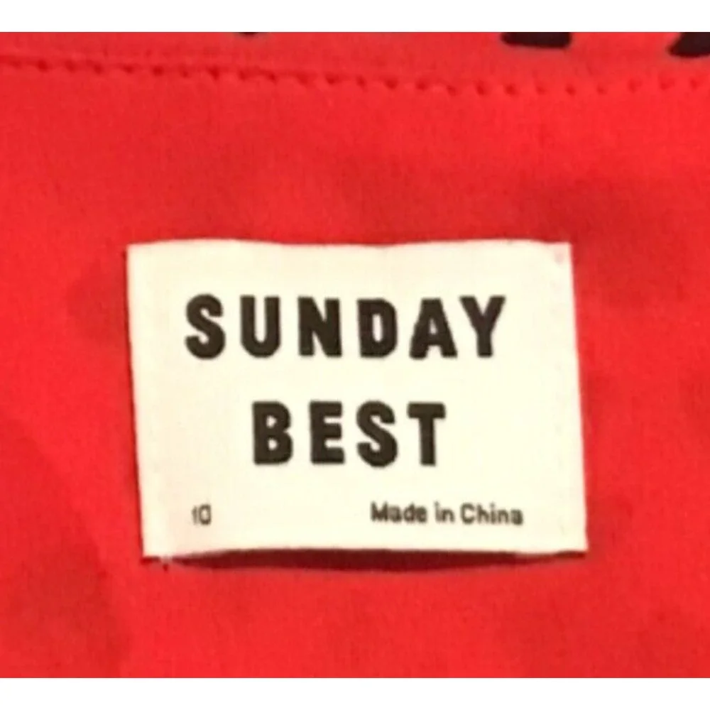 Sunday Best Red & Black Leopard Print Wrap Dress – Women’s Size 10 Animal Print - Picture 2 of 3